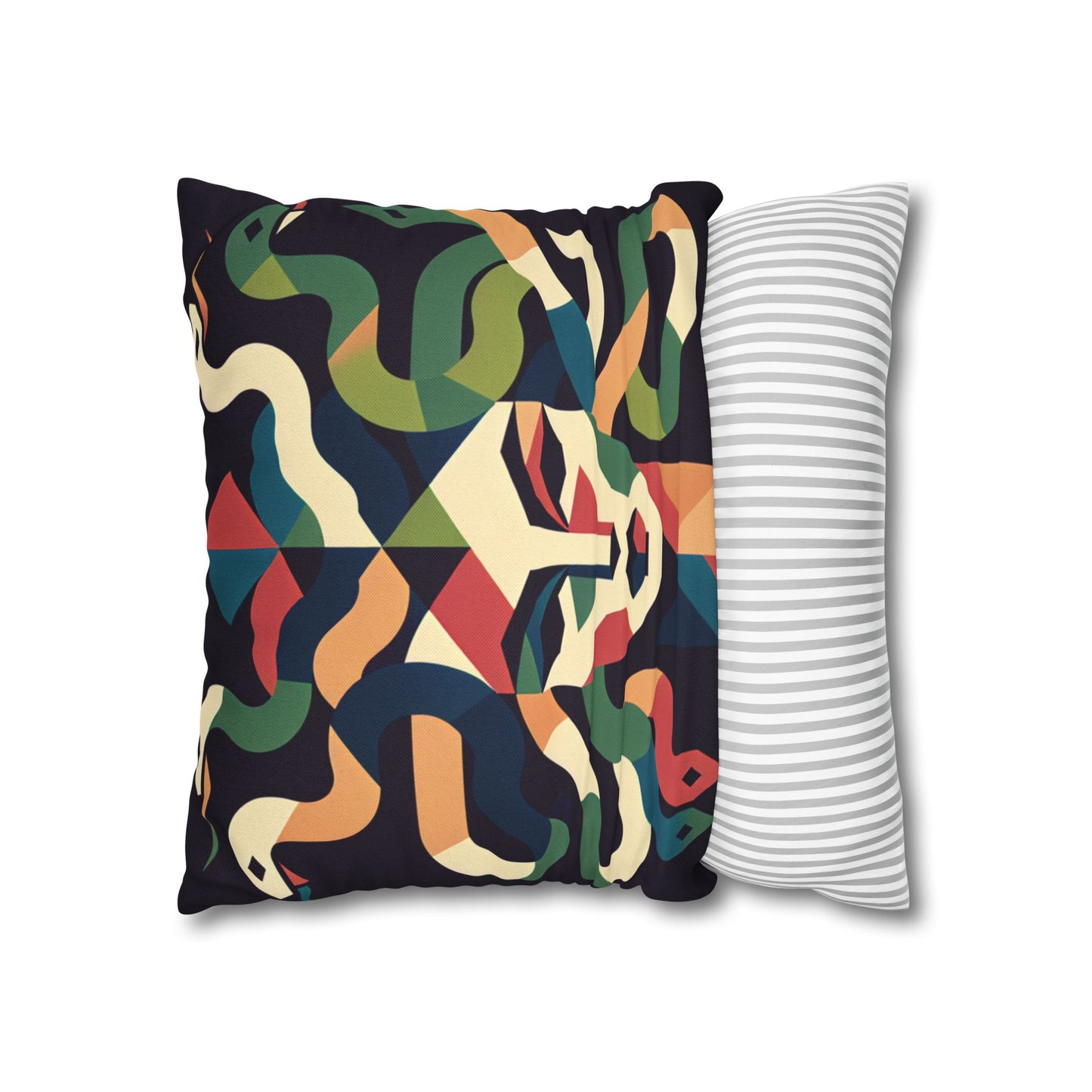 Spun Polyester Square Pillowcase