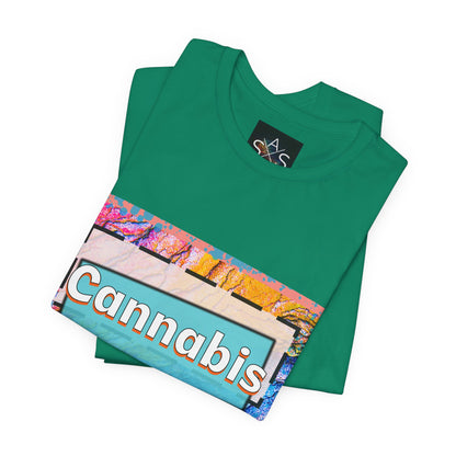 Trendy Cannabis Solutions Tee - Unisex Jersey Short Sleeve T-Shirt