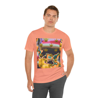 Vibrant Leaf Graphic Tee - Unisex Jersey Short Sleeve T-Shirt