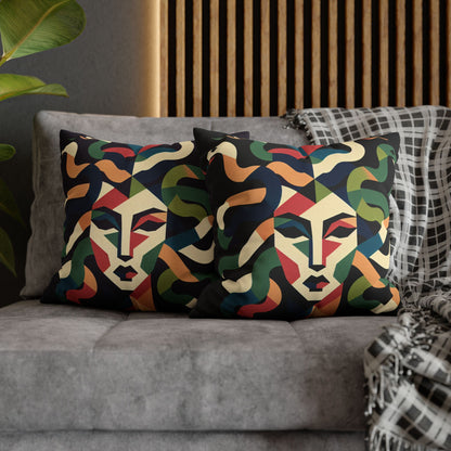 Spun Polyester Square Pillowcase