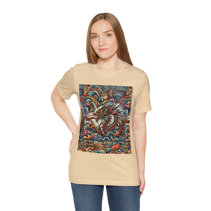Vibrant Dragon Graphic Tee - Unisex Jersey Short Sleeve Shirt