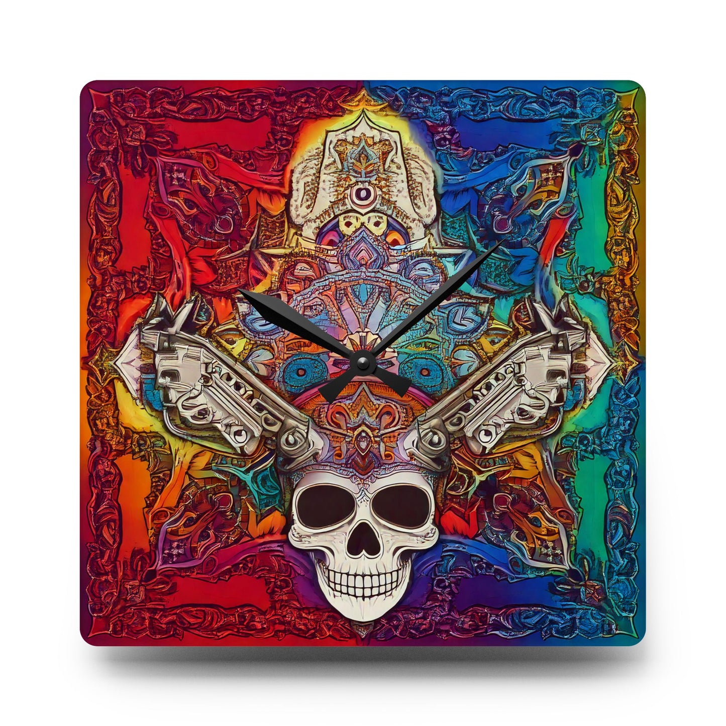 Skull of Wonder Acrylic Wall Clock