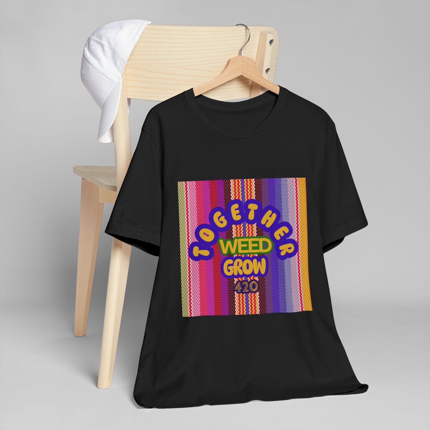 Together We Grow Weed Unisex Jersey T-Shirt - Vibrant Cannabis Culture Tee for 420 Enthusiasts