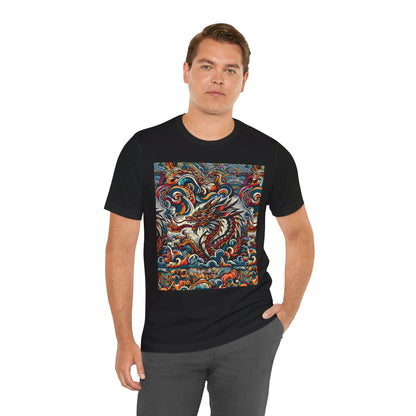 Vibrant Dragon Graphic Tee - Unisex Jersey Short Sleeve Shirt