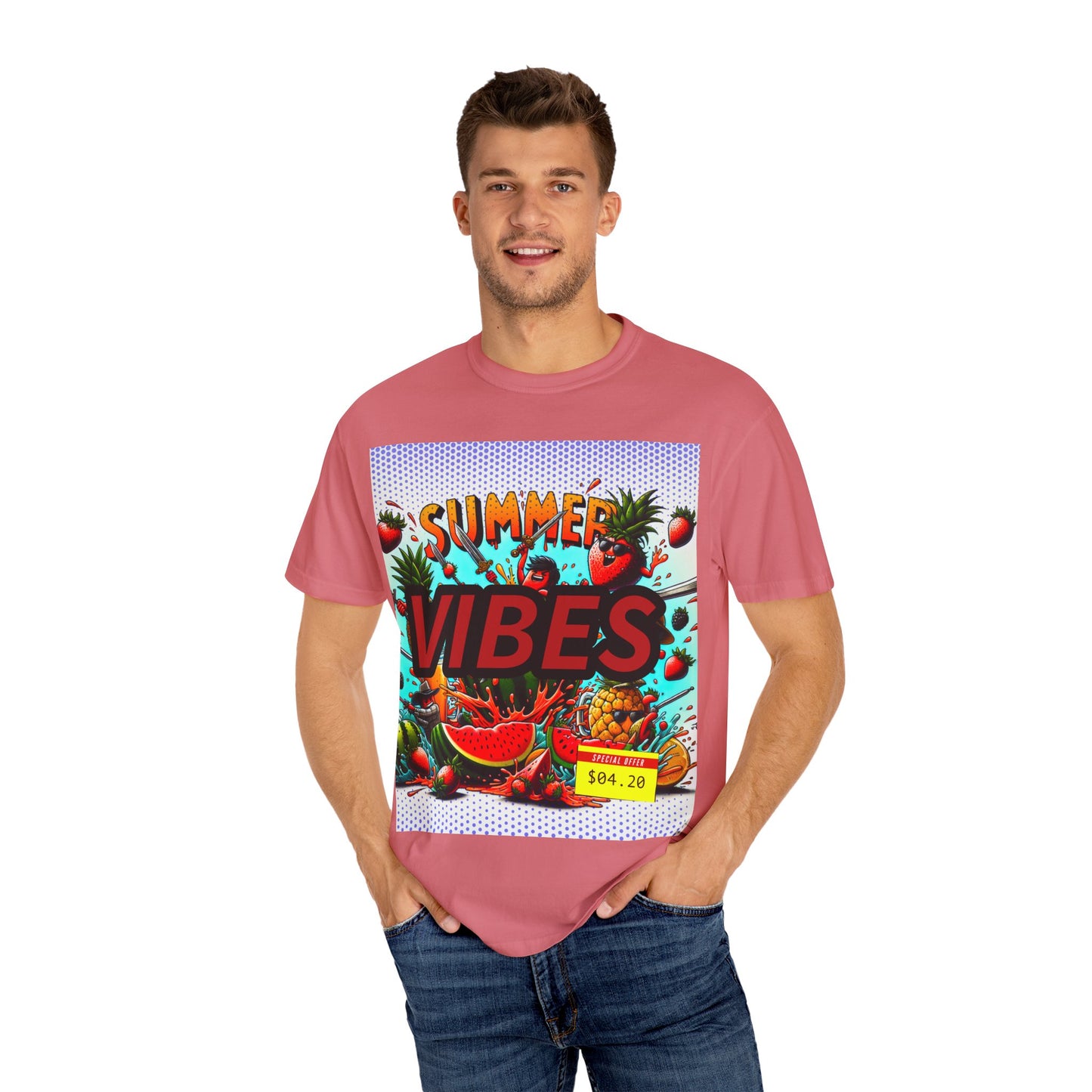 Summer Vibes Unisex Garment-Dyed T-Shirt