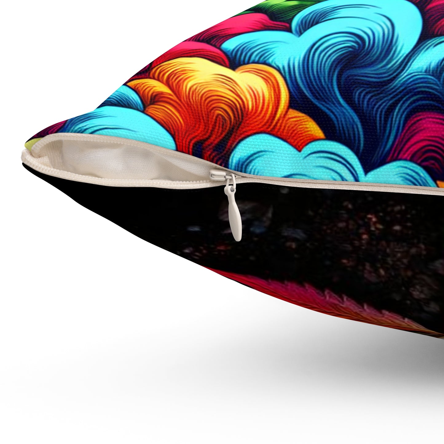 Square Pillow Room Accents Fun Statement Piece Indoor Pillow