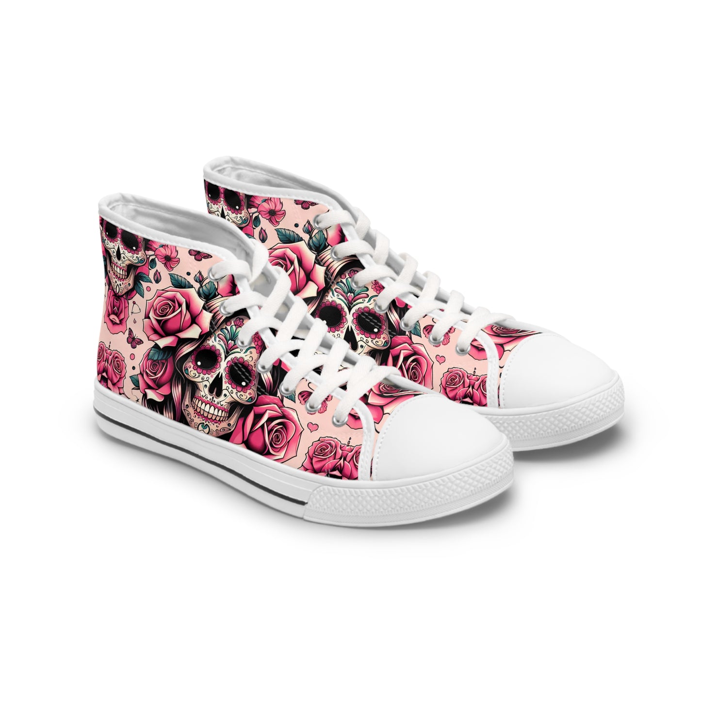 Canvas High Top Sneakers for Women with Custom Design Option