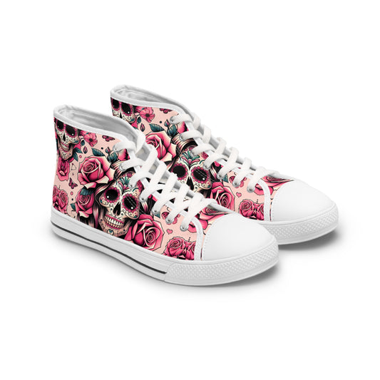 Canvas High Top Sneakers for Women with Custom Design Option