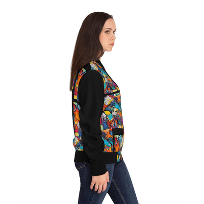 First Class Women's Bomber Jacket (AOP)