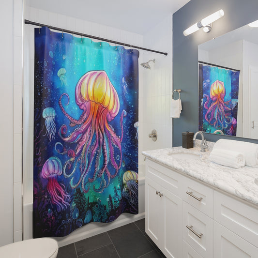 Simple Alluring Style Octopus Loves You Shower Curtains