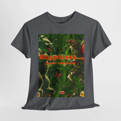 Happiness Jungle Unisex Heavy Cotton Tee, Graphic T-Shirt, Nature Lover Gift, Summer Wardrobe Essential, Unisex Casual Wear