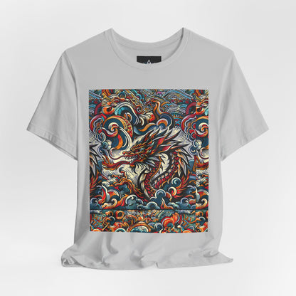 Vibrant Dragon Graphic Tee - Unisex Jersey Short Sleeve Shirt
