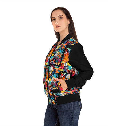 First Class Women's Bomber Jacket (AOP)