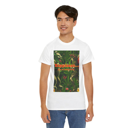Happiness Jungle Unisex Heavy Cotton Tee, Graphic T-Shirt, Nature Lover Gift, Summer Wardrobe Essential, Unisex Casual Wear