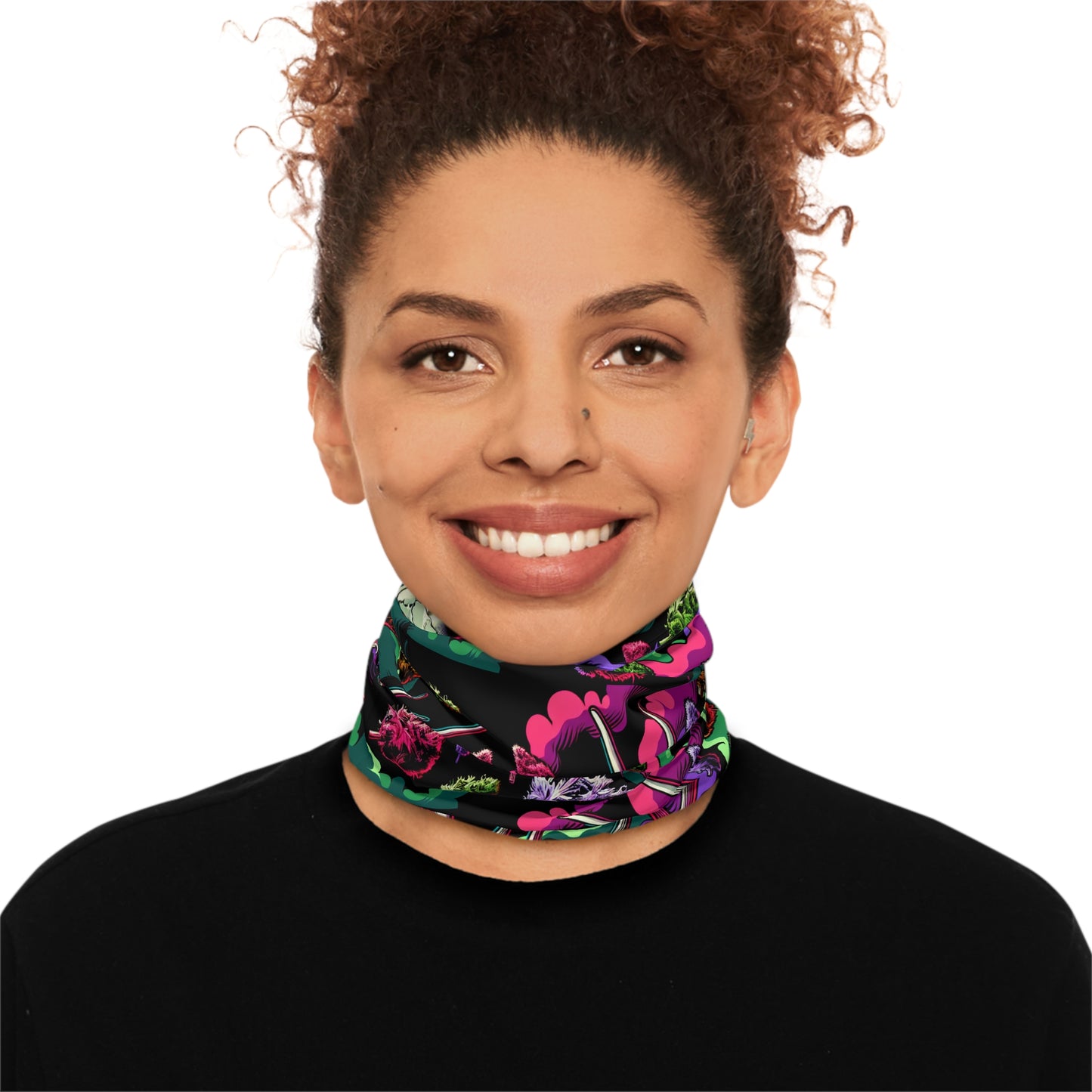 Winter Neck Gaiter With Drawstring