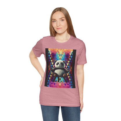Colorful Panda Graphic Tee - Unisex Jersey Short Sleeve