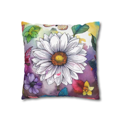 Spun Polyester Square Pillowcase