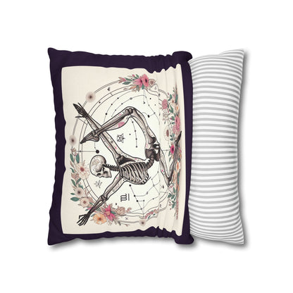 Astrological Skeleton Decorative Pillowcase
