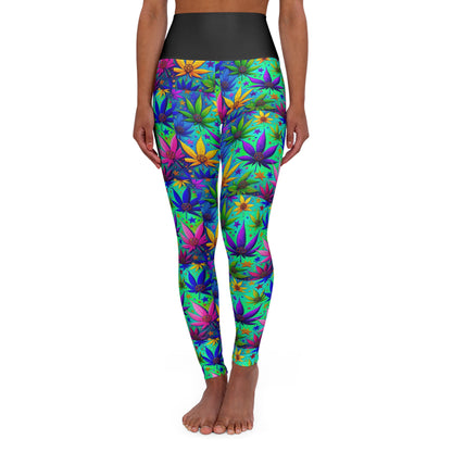 High Waisted Yoga Leggings (AOP)