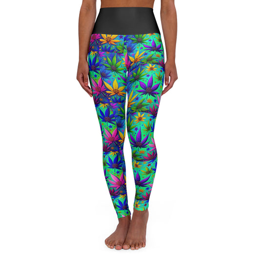 High Waisted Yoga Leggings (AOP)