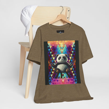 Colorful Panda Graphic Tee - Unisex Jersey Short Sleeve