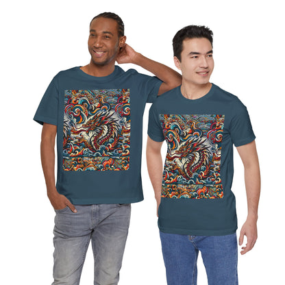 Vibrant Dragon Graphic Tee - Unisex Jersey Short Sleeve Shirt