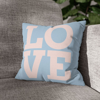 Spun Polyester Square Pillowcase