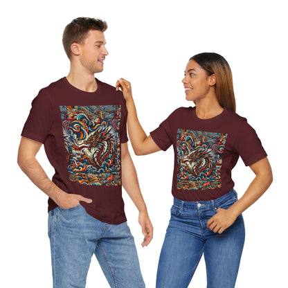 Vibrant Dragon Graphic Tee - Unisex Jersey Short Sleeve Shirt