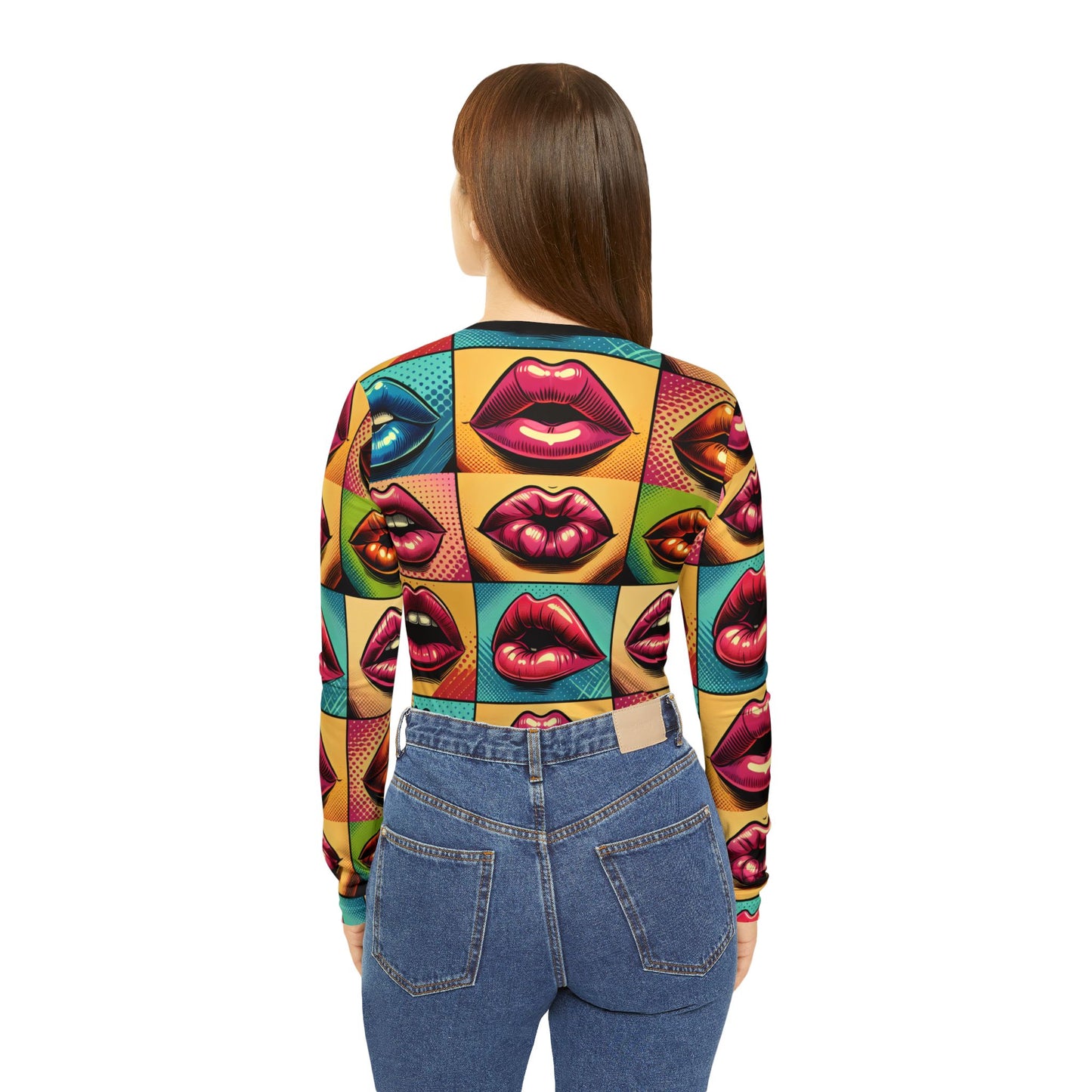 Women's Long Sleeve V-neck Shirt (AOP)