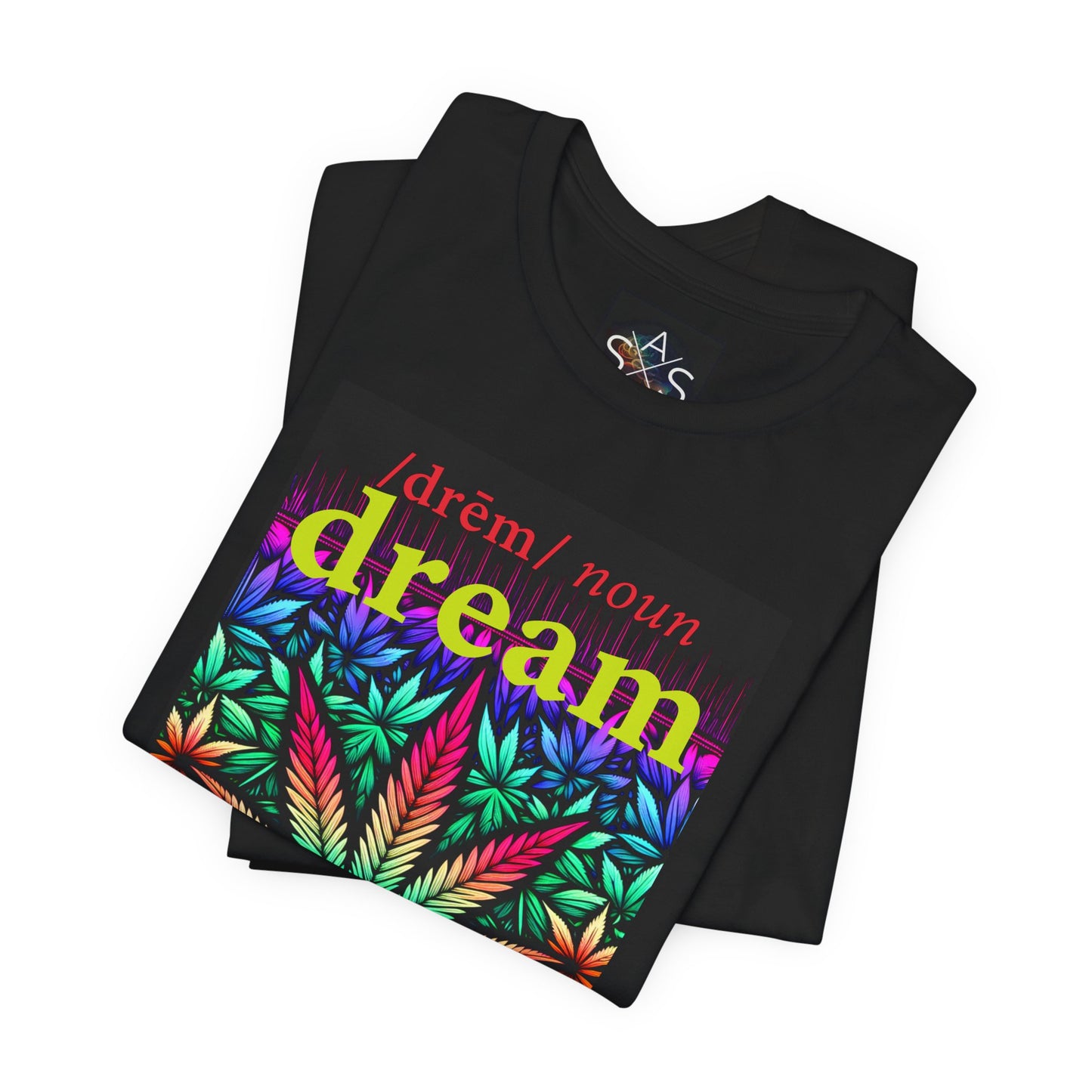 Dream Inspired Unisex Jersey Tee - Vibrant Cannabis Graphic T-Shirt